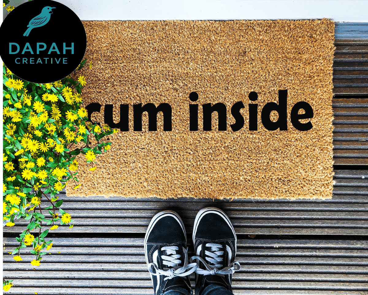 Cum Inside Doormat.