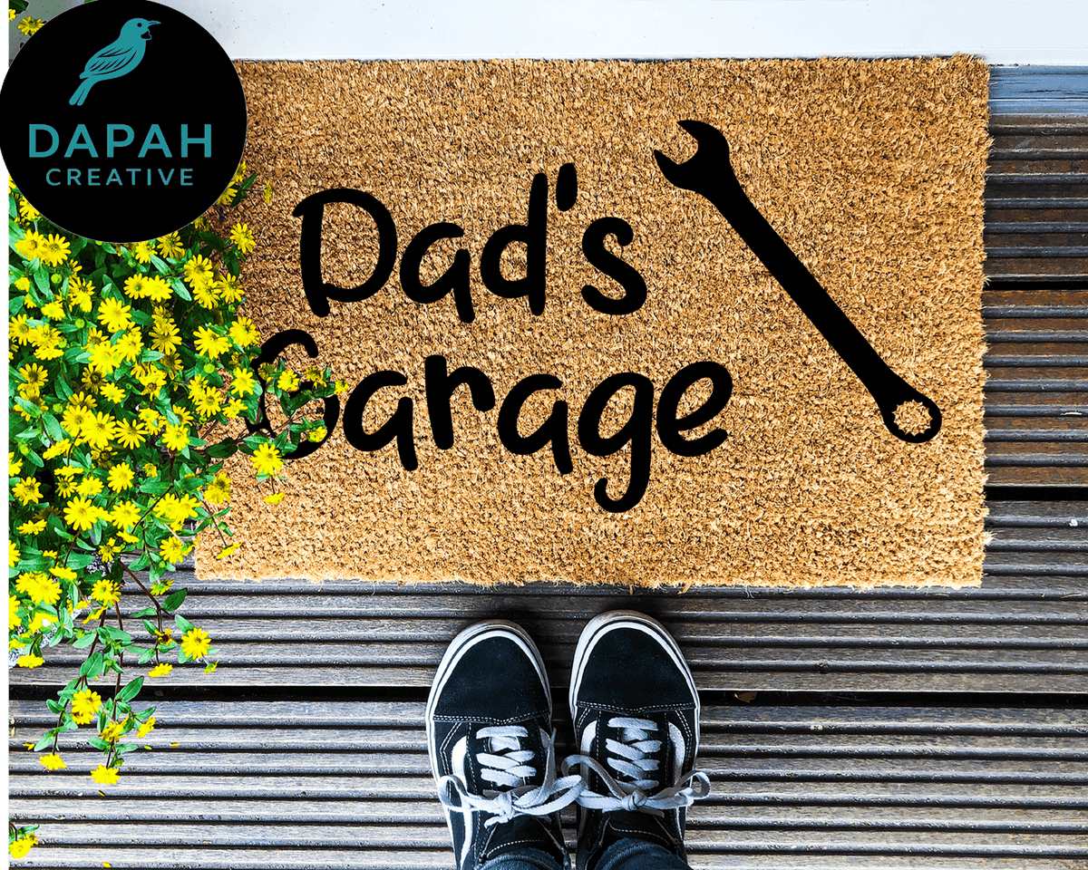 Dad's Garage Doormat.
