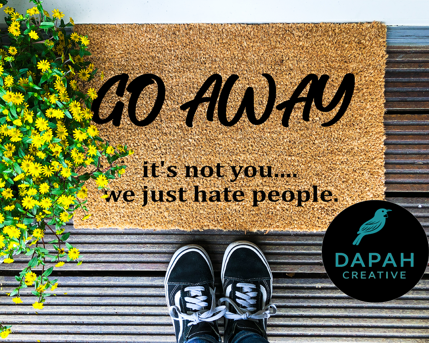 Go Away, it's not you... we just hate people Doormat