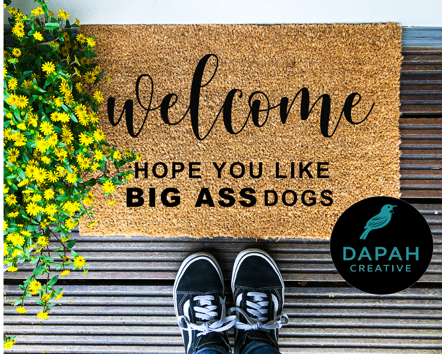 Welcome hope you like big ass dogs Doormat