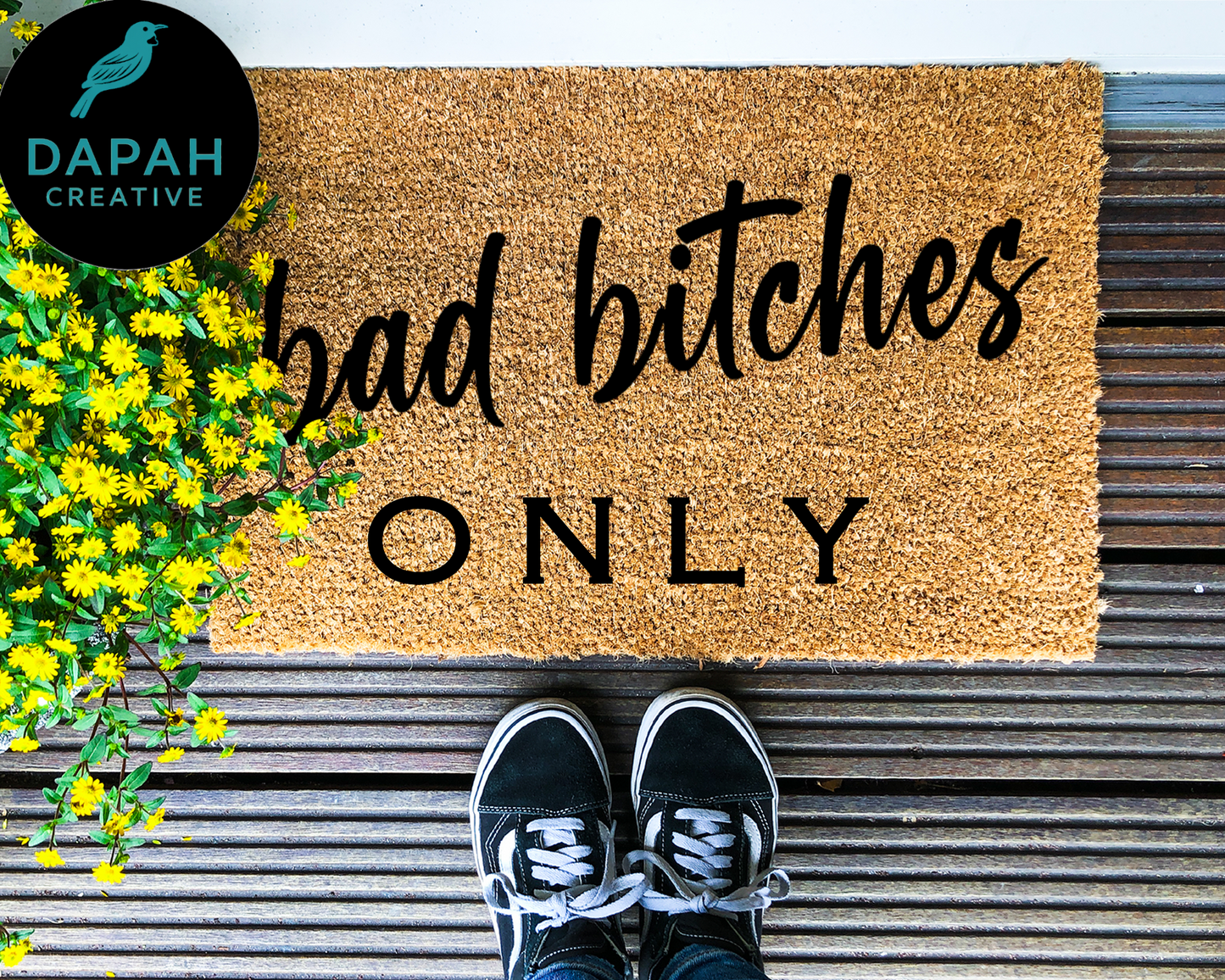 Bad Bitches Only Coir Doormat