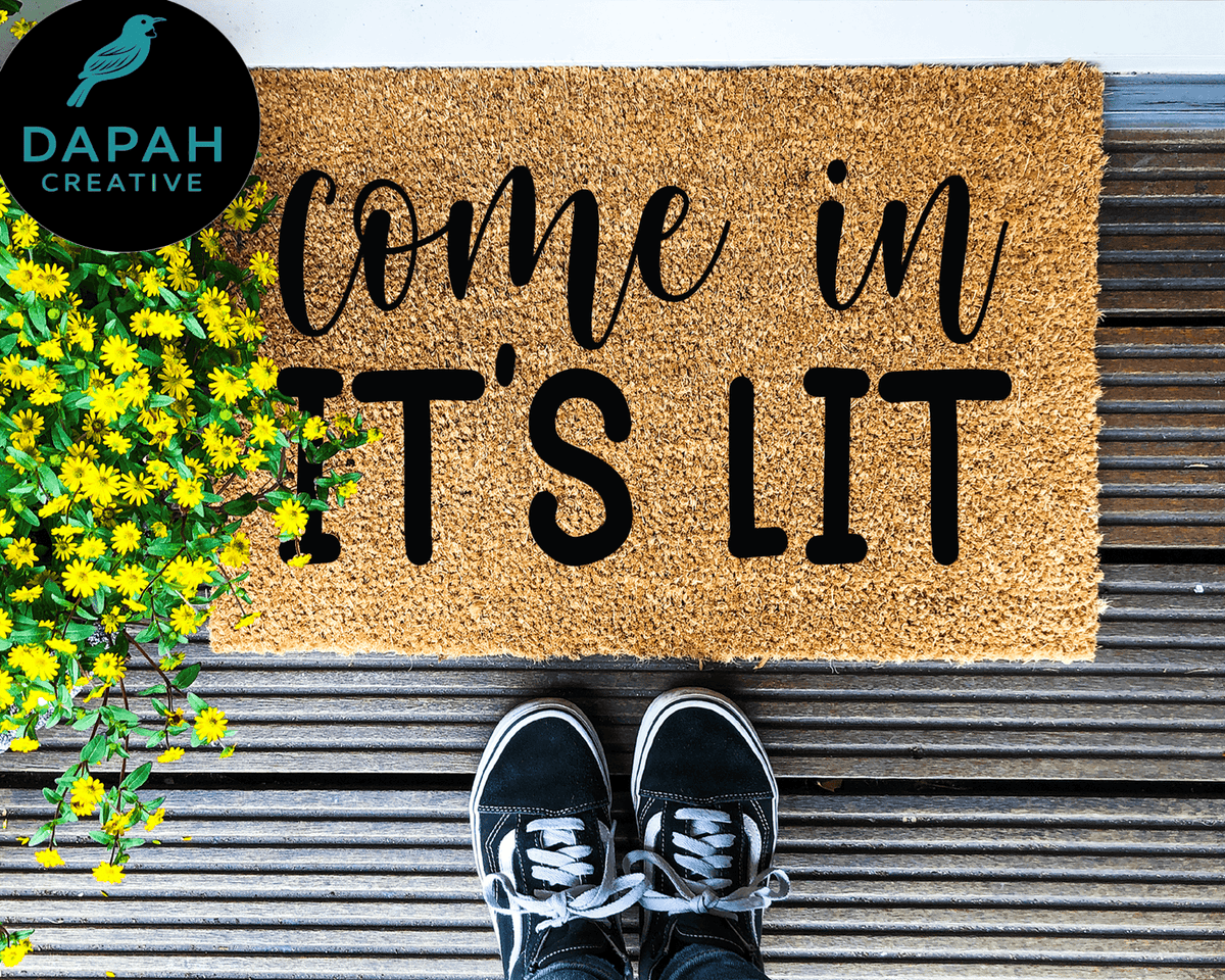 Come In, It's Lit Doormat.