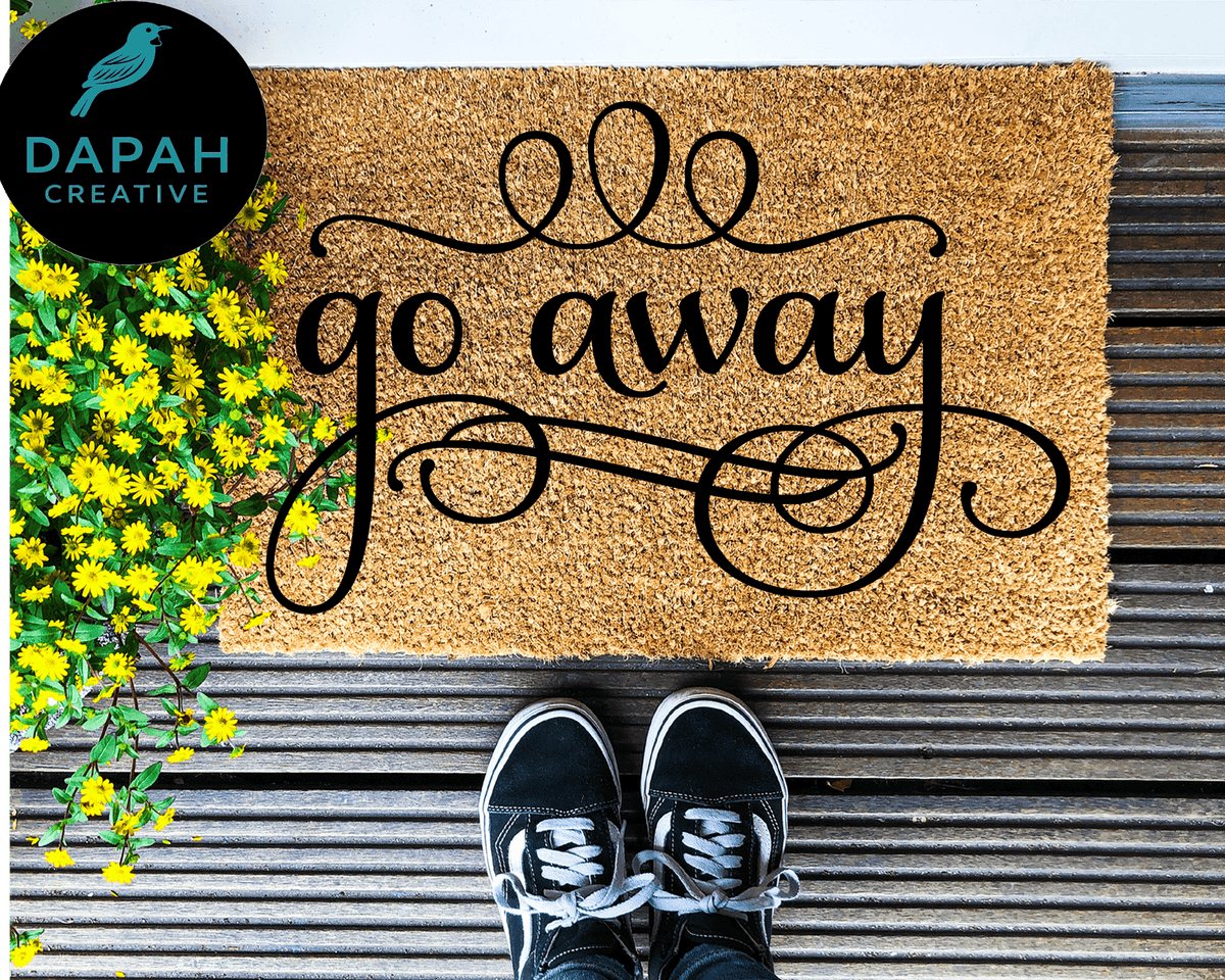 Go Away Doormat.