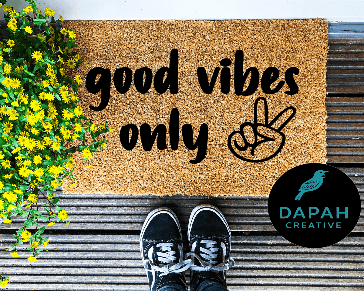 Good Vibes Only Doormat.