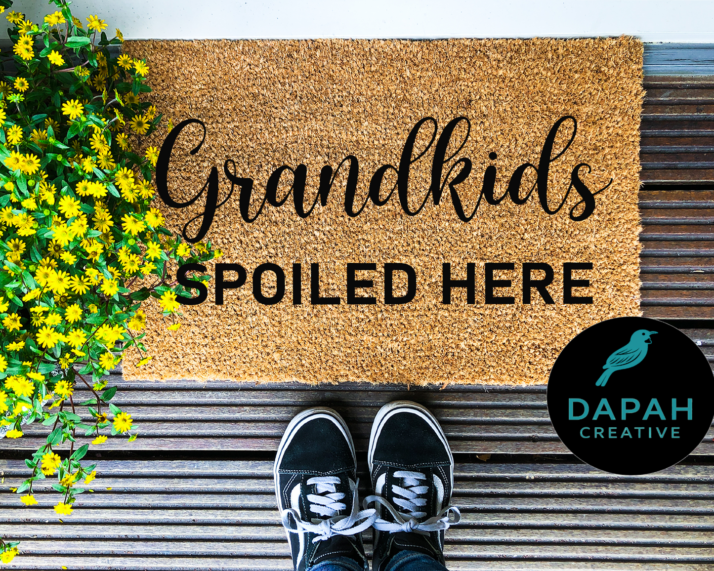 Grandkids Spoiled Here Doormat