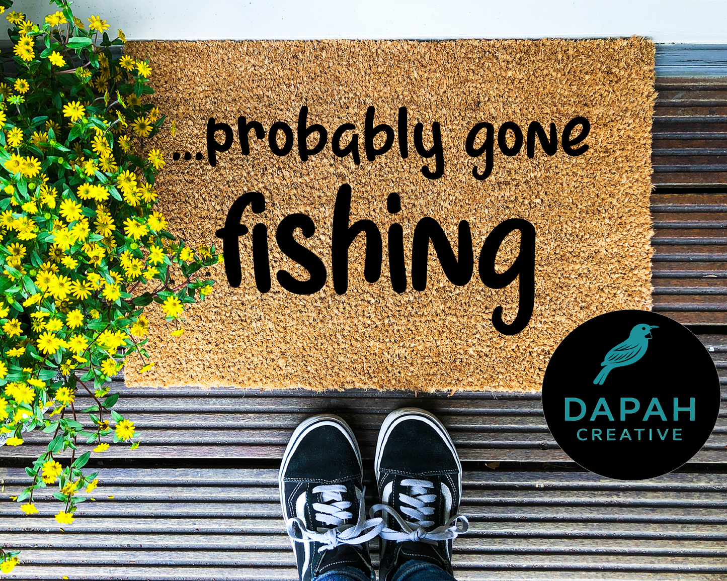 Probably gone Fishing Doormat
