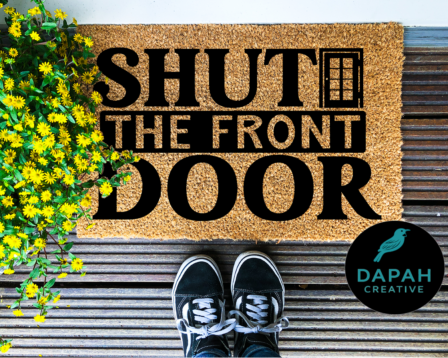 Shut the Front Door Doormat