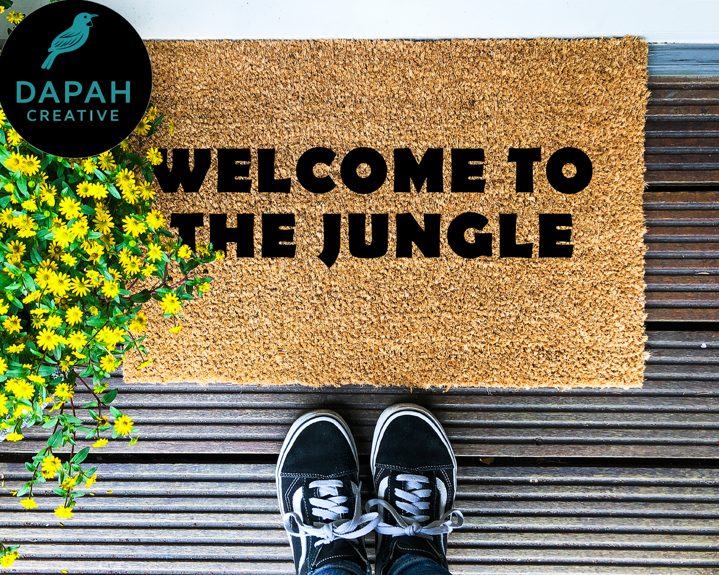 Welcome to the Jungle Coir Doormat