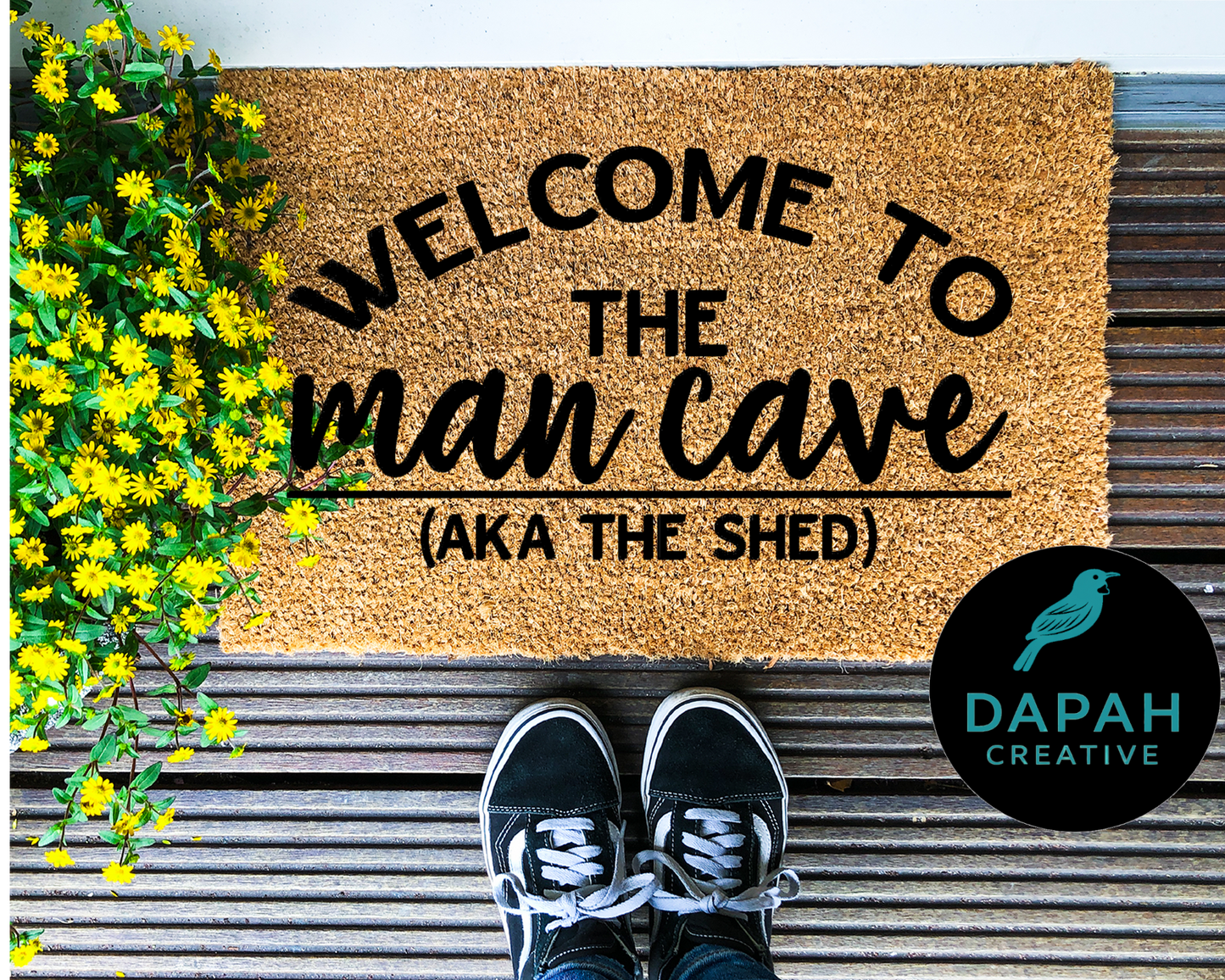 Welcome to the Man Cave (aka the Shed) Doormat