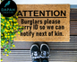 Attention Burglars, Please carry ID so we can notify next of kin Doormat