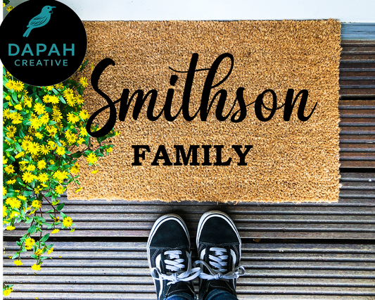 [CUSTOM NAME] Family Doormat
