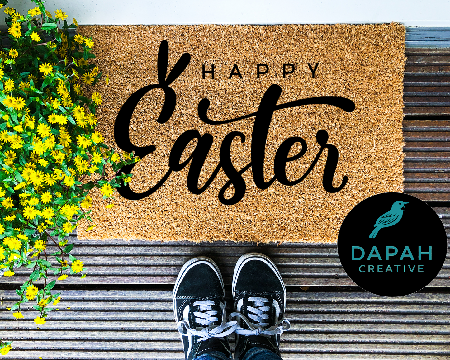 Happy Easter Doormat
