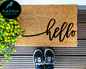 Hello (cursive) Doormat