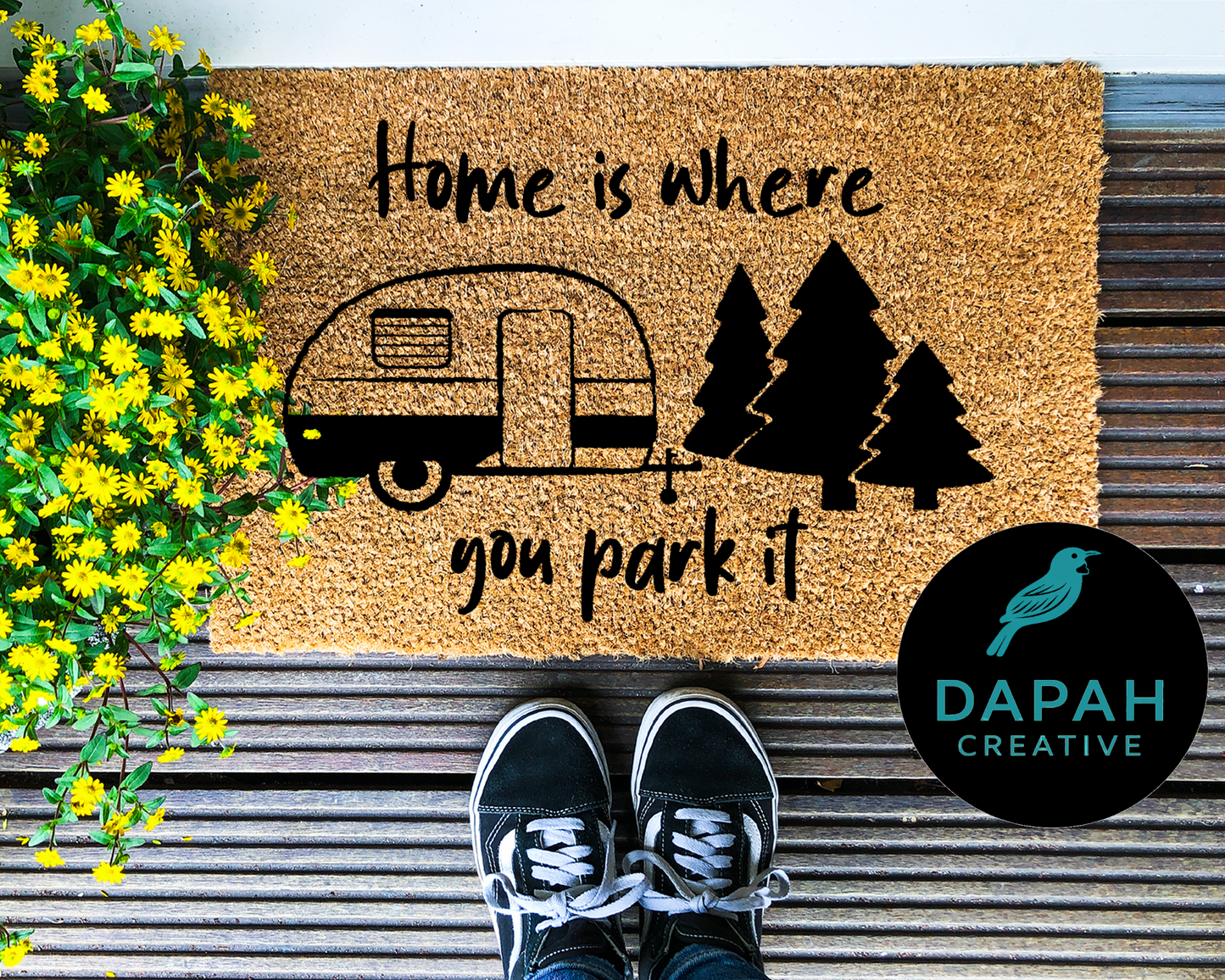 Home is where you park it Doormat