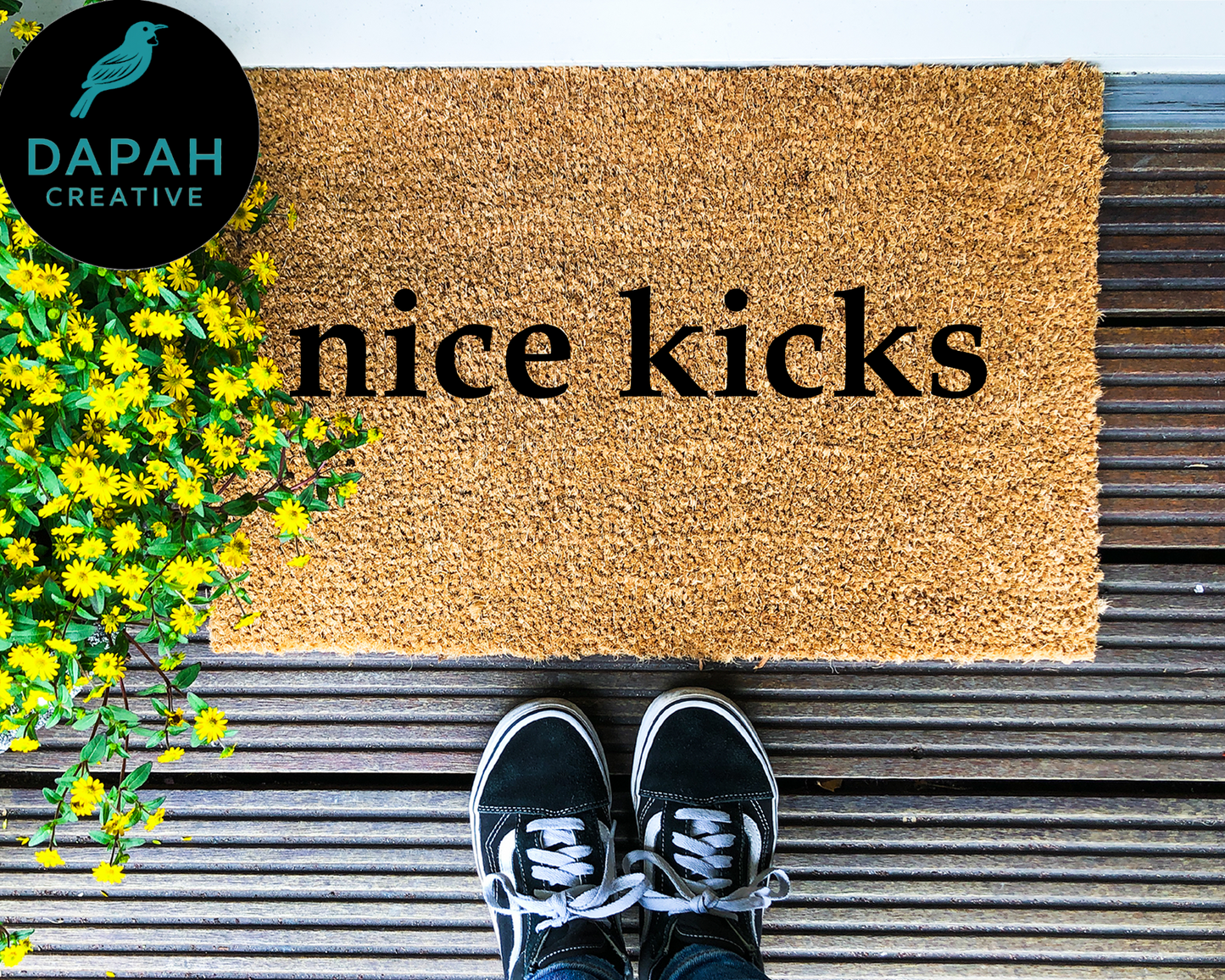 Nice kicks Coir Doormat