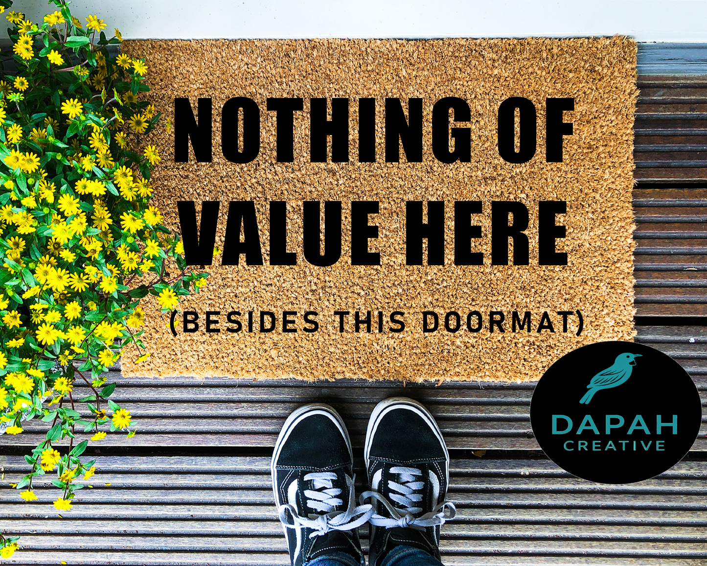 Nothing of value here (besides this doormat)