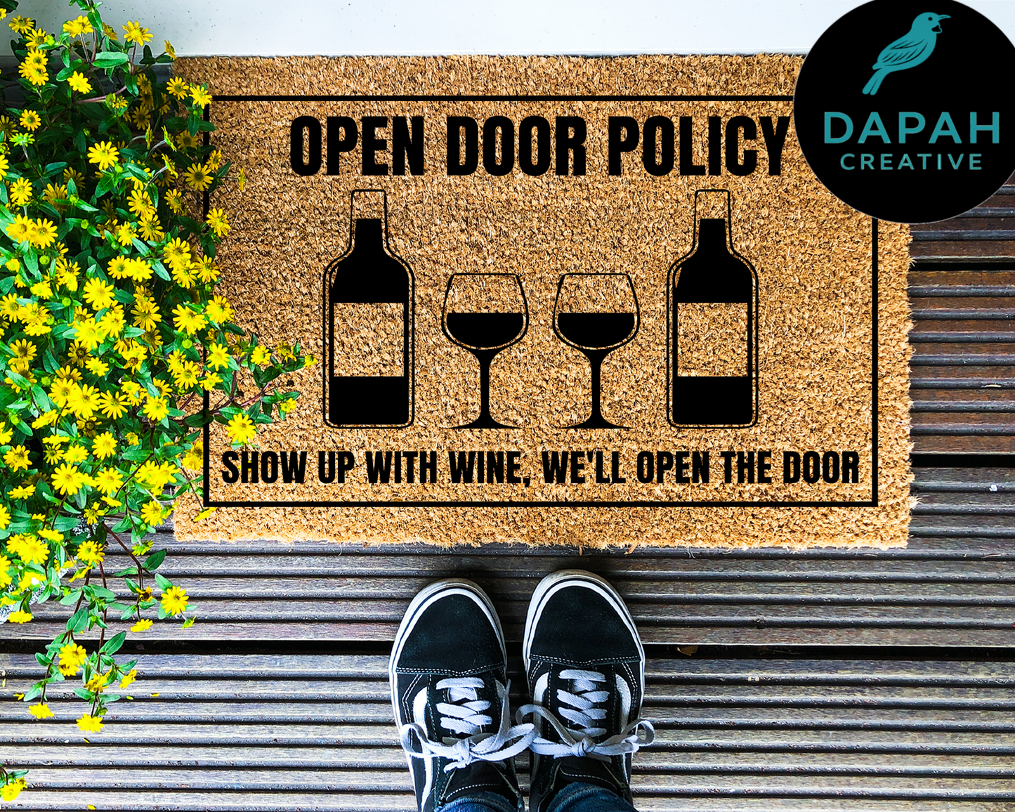 Open Door Policy Doormat