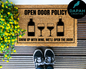 Open Door Policy Doormat