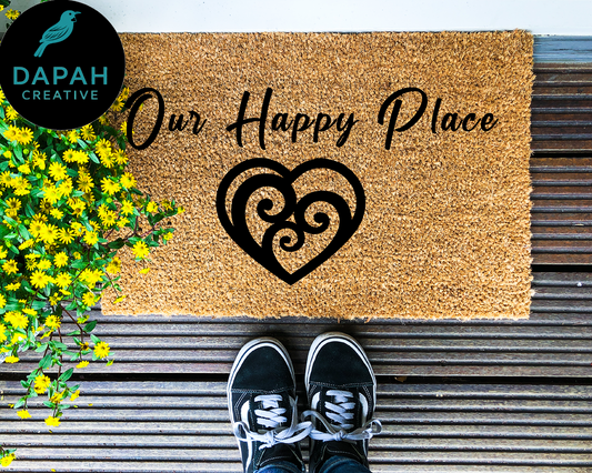 Our Happy Place Coir Doormat
