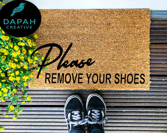 Please remove your shoes Doormat
