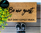 Be Our Guest But Don't Expect Much Doormat