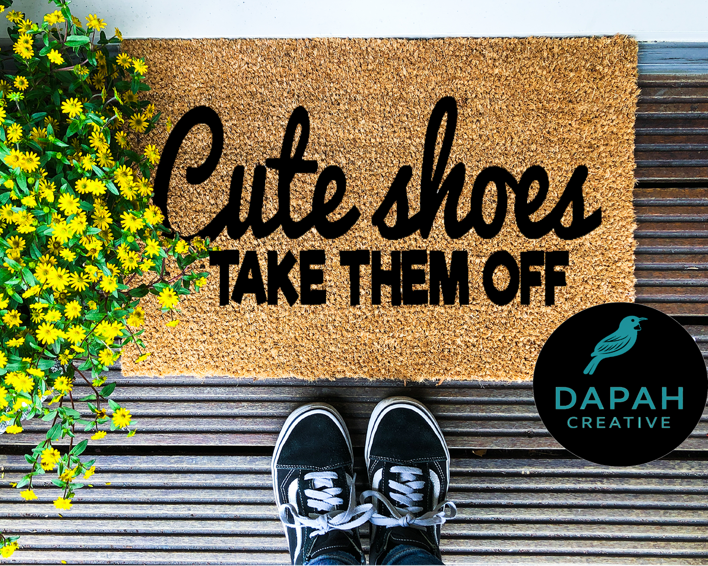 Cute Shoes Take Them Off Doormat