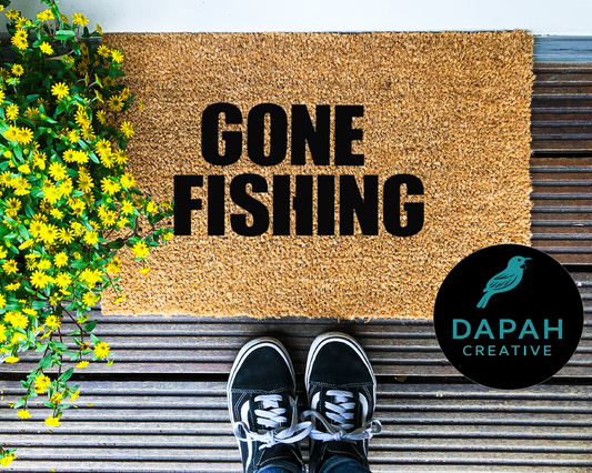 Gone Fishing Doormat
