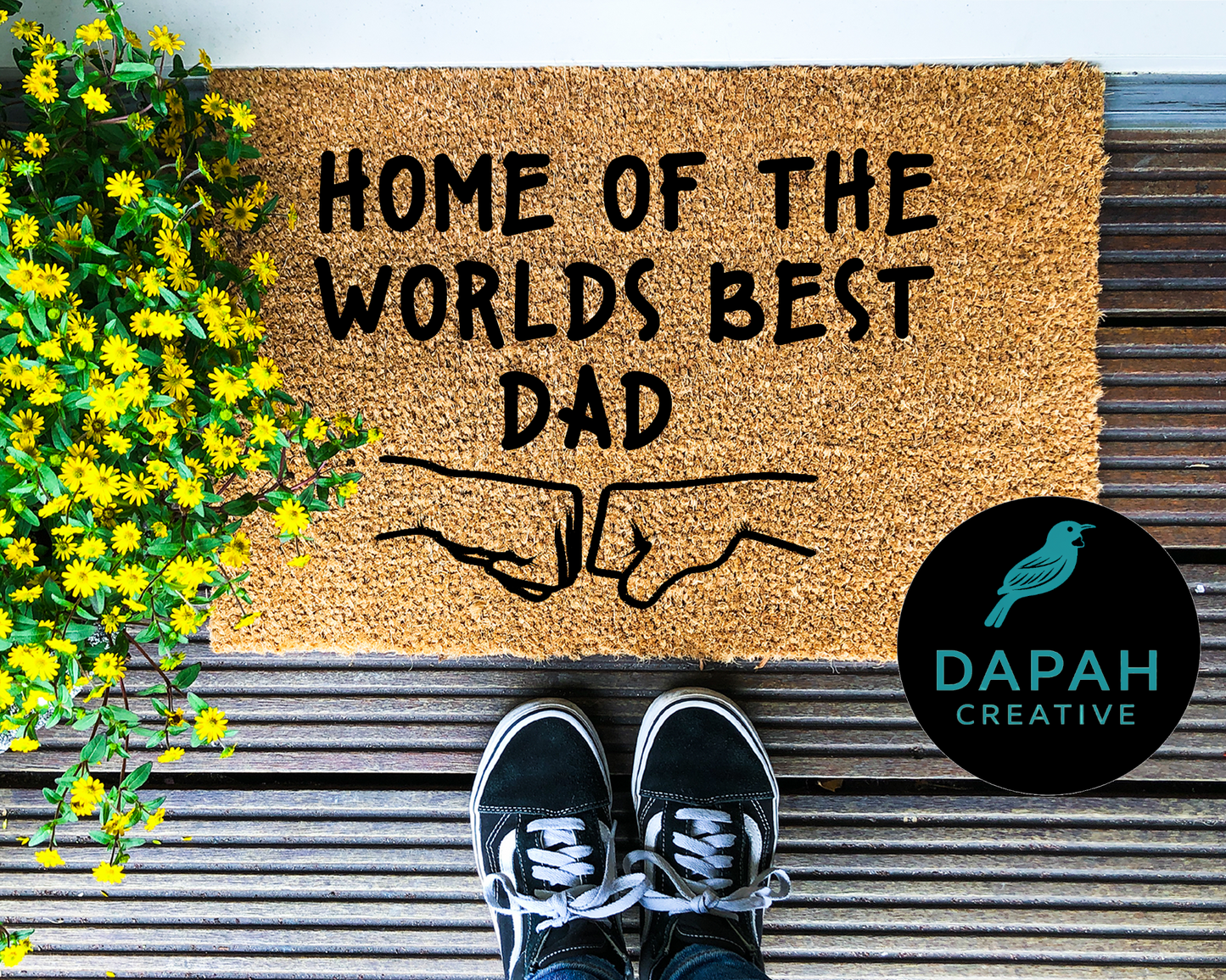 Home of the world's best dad Doormat
