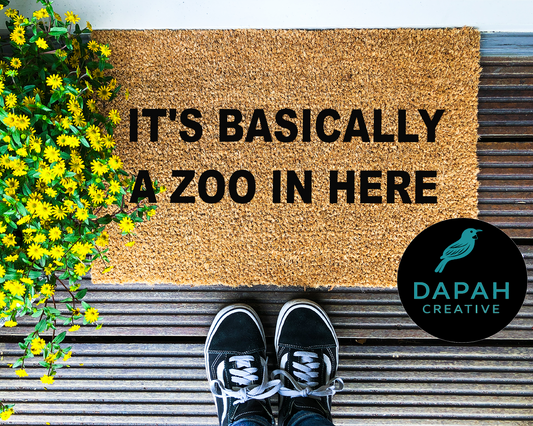It's basically a zoo in here Doormat