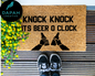 Knock knock it's Beer O Clock Doormat