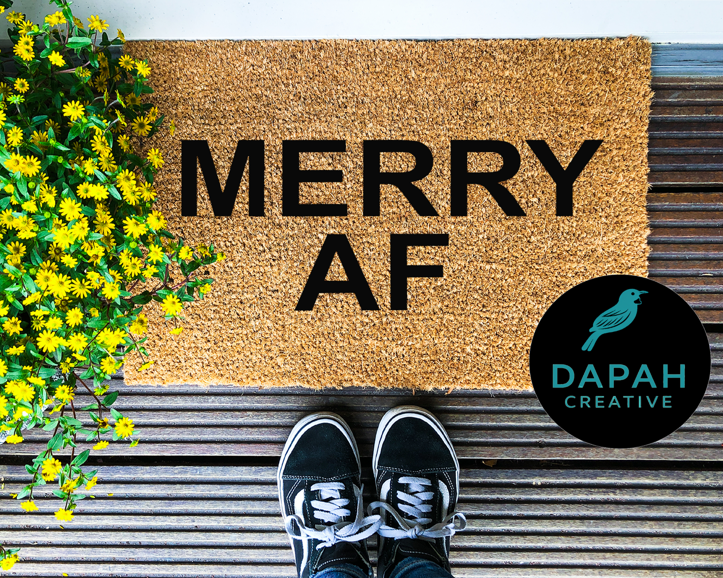 Merry AF Doormat