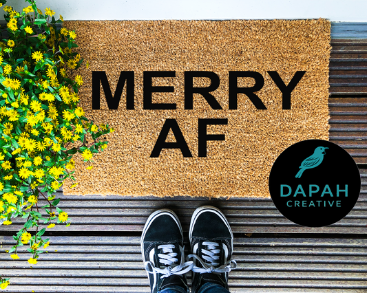 Merry AF Doormat