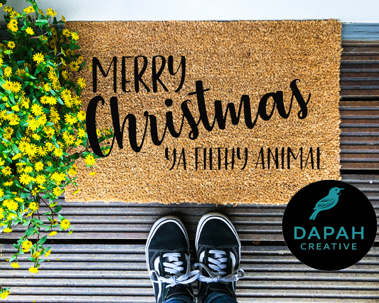 Merry Christmas Ya Filthy Animal Doormat
