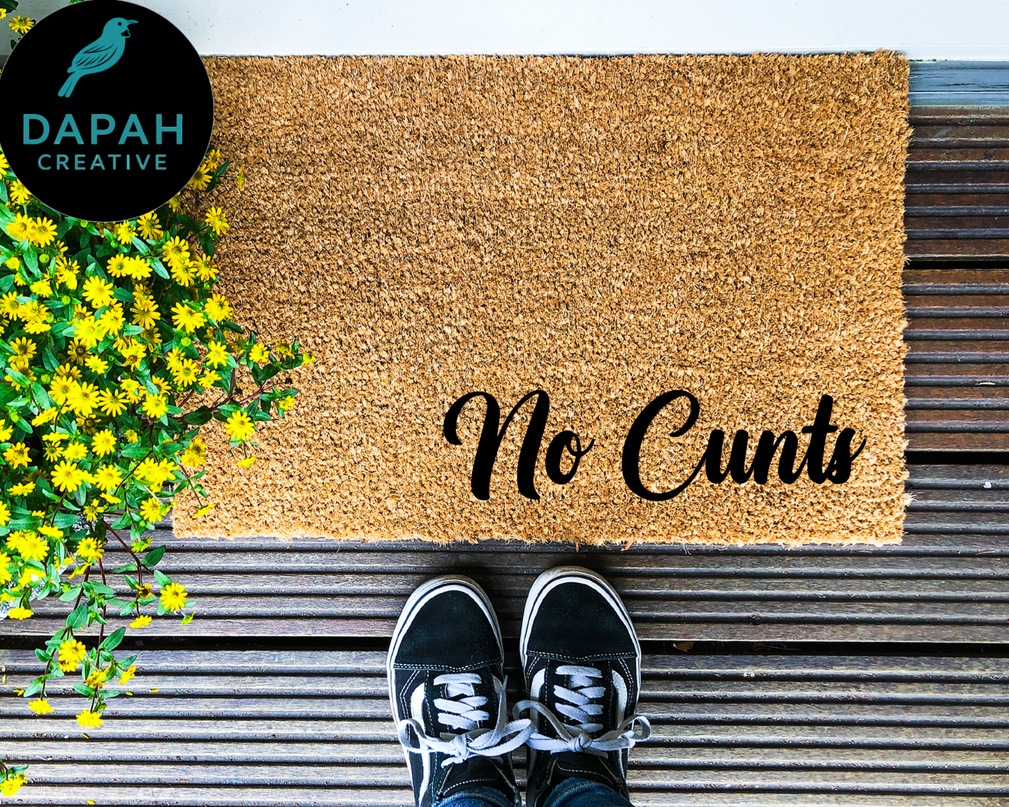 No Cunts Coir Doormat