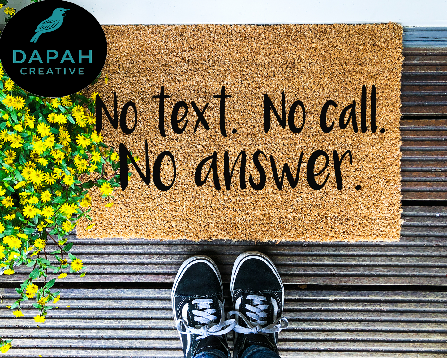 No Text, No Call, No Answer Doormat