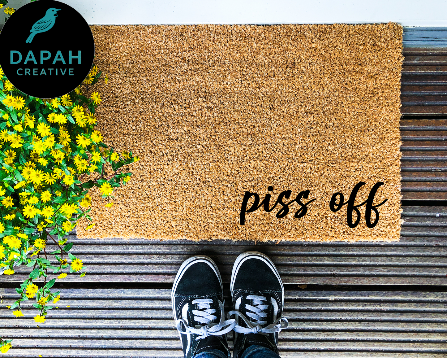 Piss Off Coir Doormat
