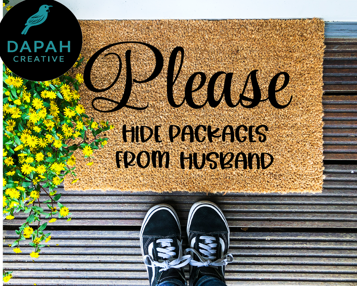 Please Hide Packages Doormat