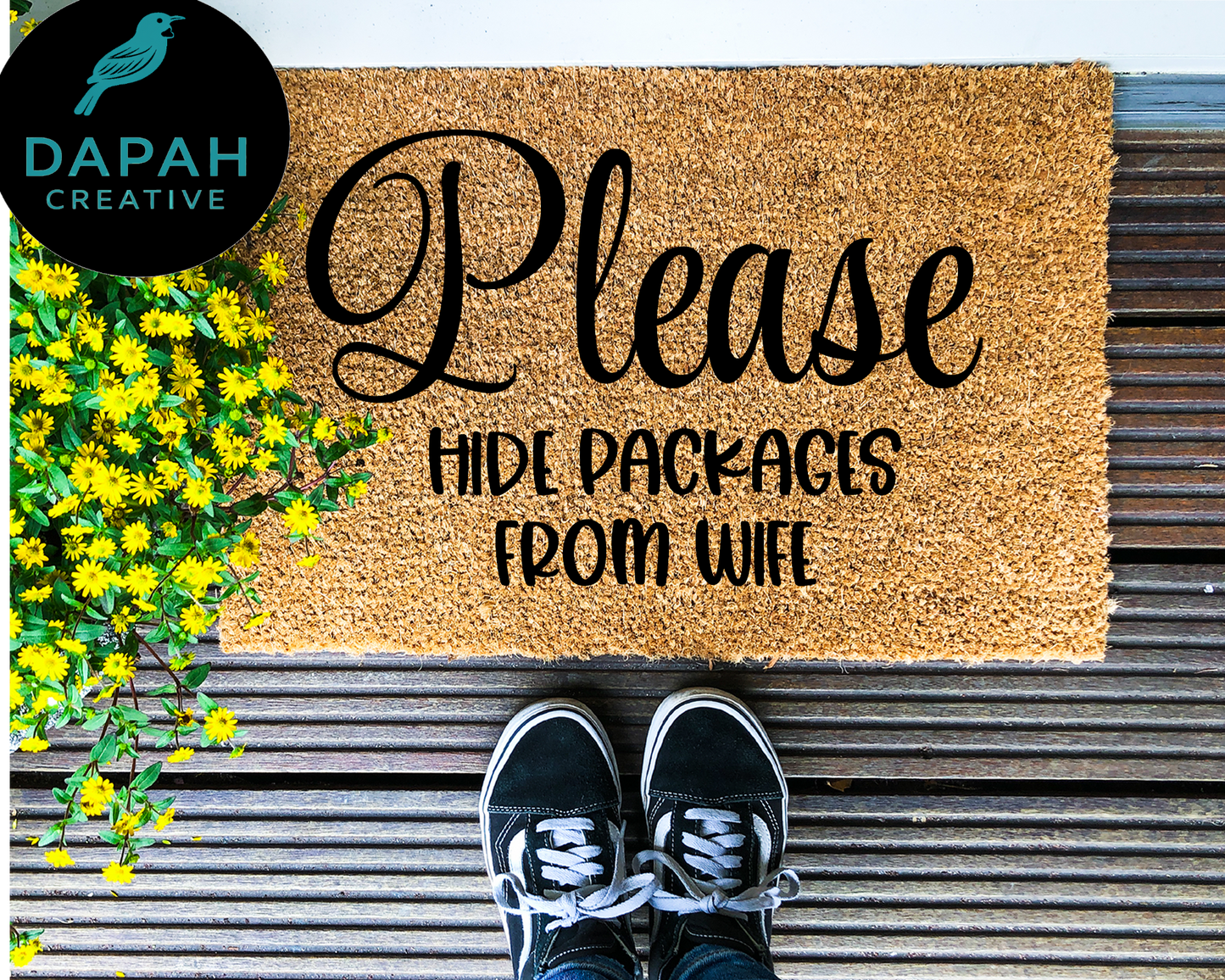 Please Hide Packages Doormat