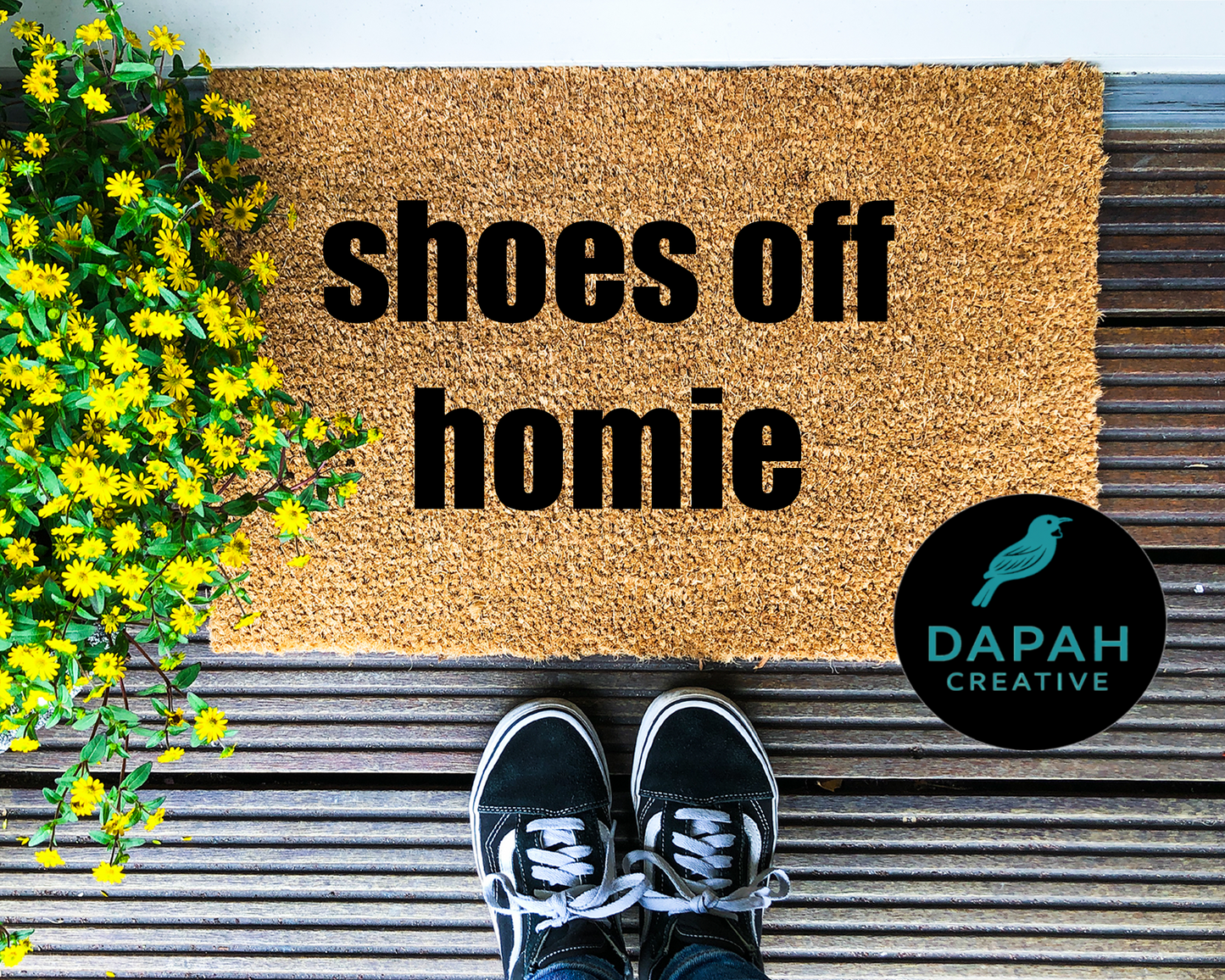 Shoes Off Homie Doormat