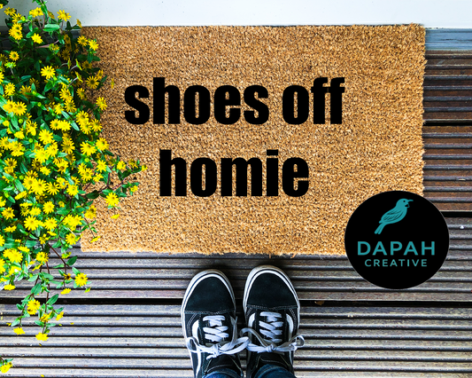 Shoes Off Homie Doormat