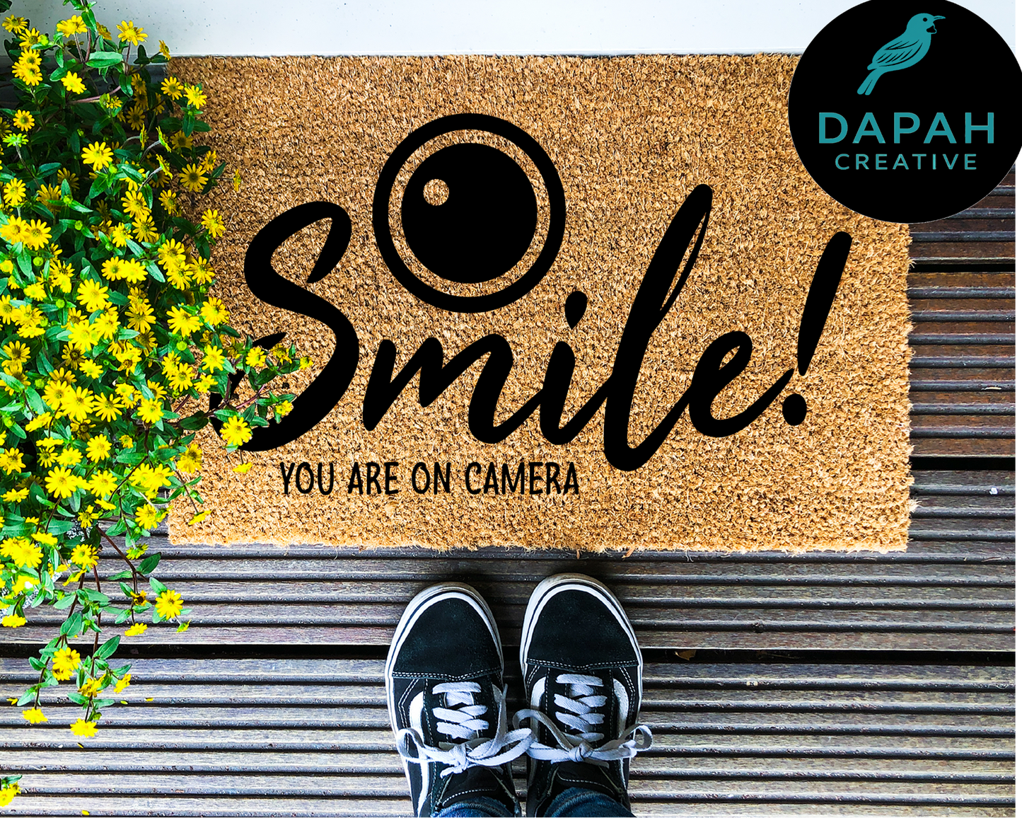 Smile You Are On Camera Doormat