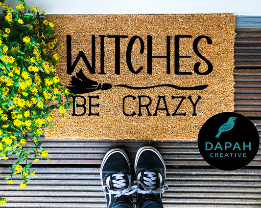 Witches Be Crazy Doormat